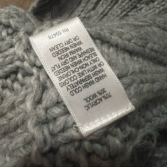 Anthropologie Between Me & You Cardigan Shrug Sweater Size S Gray Wool Blend - Picture 4 of 4